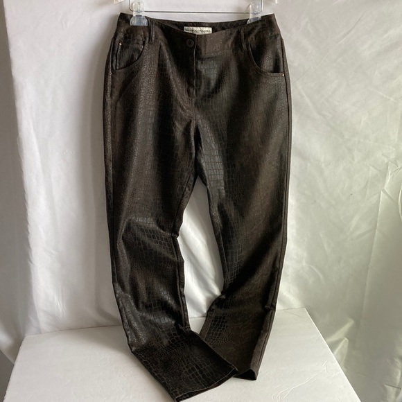 Bamboo Traders Faux Snake Skin Dress Pants Size 6 - Picture 2 of 12